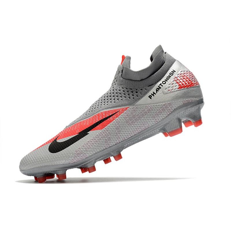 Nike Phantom Vision Elite Dynamic Fit FG Barrio Stříbrná Černá Šedá